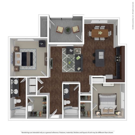 the floor plan of a two bedroom apartment at The  BLVD